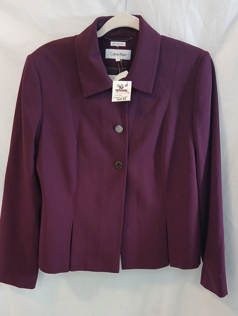 Calvin Klein Plum Women's Tailored Blazer